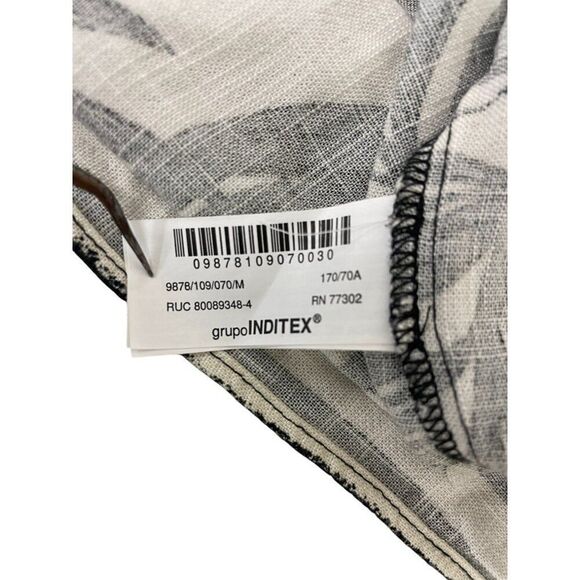 Zara Womens Wrap Skirt Midi Size M Black Printed High Waist 9878/109 NWOT - Picture 6 of 12